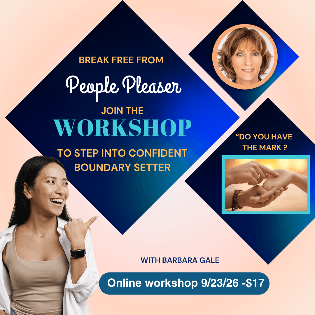 Barbara Gale is an Intuitive Empowerment Guide and Life Purpose Translator who helps people pleasers reclaim their power and embrace their authentic self.